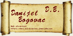 Danijel Bogovac vizit kartica